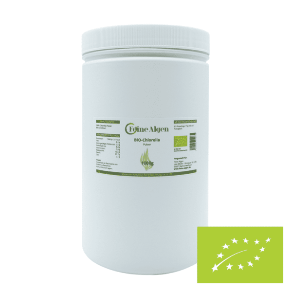 Chlorella Algen BIO 1000g Pulver feine-algen