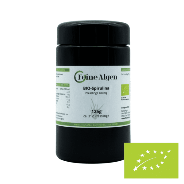 Spirulina Algen BIO 125g ca. 312 Tabletten feine-algen