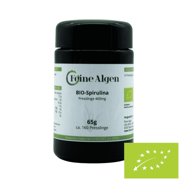 Spirulina Algen BIO 65g ca. 160 Tabletten feine-algen