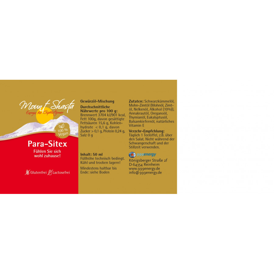 MOUNT SHASTA Para-Sitex 50ml – Bild 2