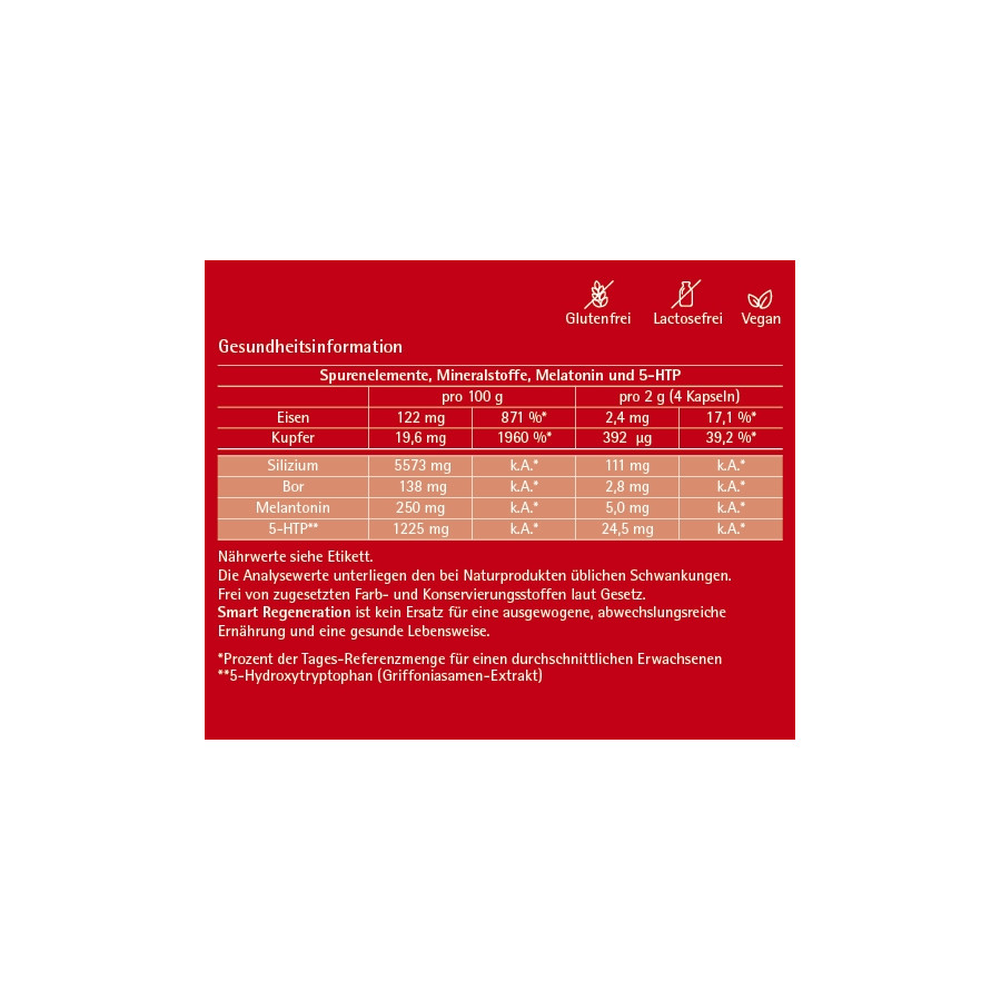 Mount Shasta Smart Regeneration 50g, ca. 100 Kapseln à 500mg – Bild 4